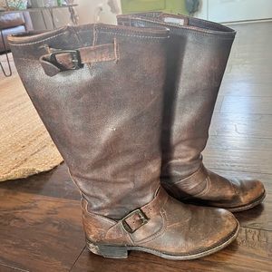 Frye moto boots